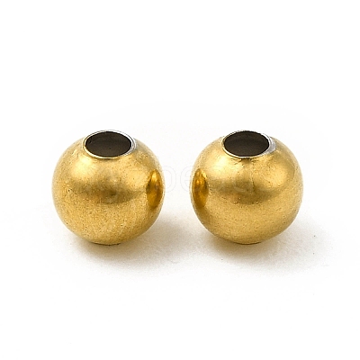 304 Stainless Steel Round Beads STAS-P319-09A-G-1