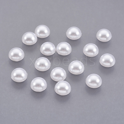 ABS Plastic Imitation Pearl Cabochons SACR-S738-6mm-Z9-1