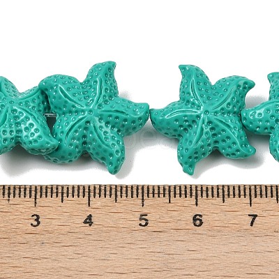 Synthetic Coral Dyed Carved Beads Strands CORA-K009-06C-06-1