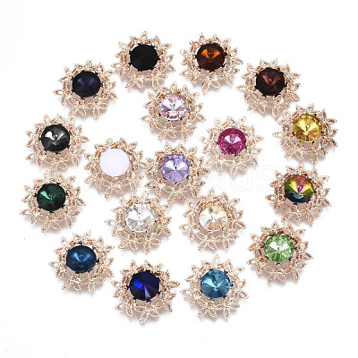 Resin Rhinestone Cabochons RB-S066-21RG-1