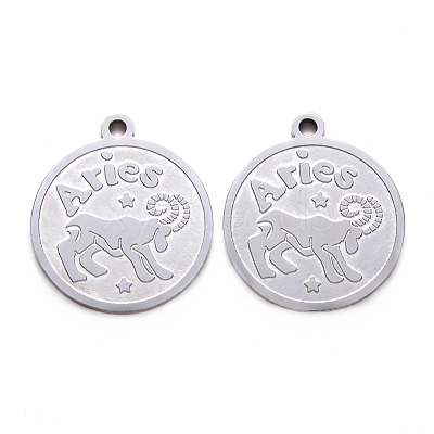 Non-Tarnish 201 Stainless Steel Pendants STAS-R106-04-1