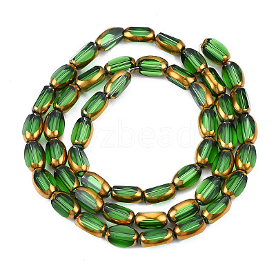 Electroplate Glass Beads Strands EGLA-N008-015G-1