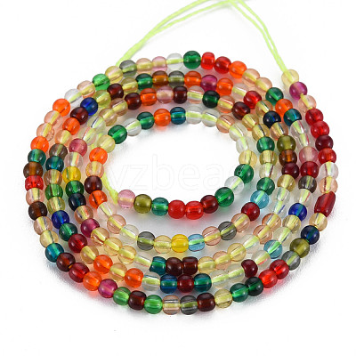 Glass Beads Strands X-GLAA-N041-008B-1
