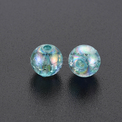 Transparent Crackle Acrylic Beads MACR-S373-66-L03-1
