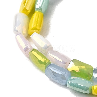 Electroplate Glass Beads Strands EGLA-D300-05-03-1