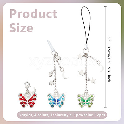 Plastic Mobile Straps & Mobile Dustproof Plugs & Pendant Decorations Kits HJEW-OC00043-1