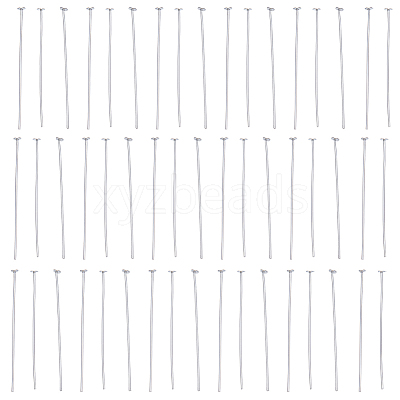 40Pcs 925 Sterling Silver Flat Head Pins STER-SC0001-23A-1