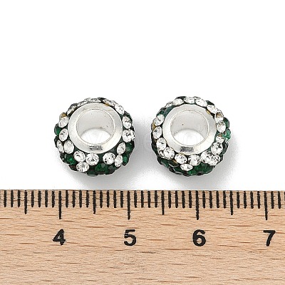 Alloy Rhinestone Clay Pave Beads ALRI-D300-02S-02-1
