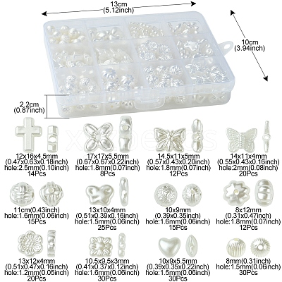 ABS Plastic Imitation Pearl Bead SACR-FS0001-82-1