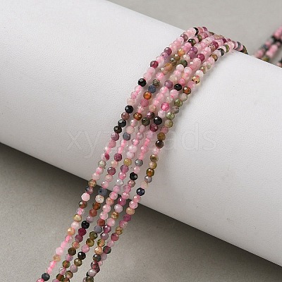 Natural Pink Tourmaline Beads Strands X-G-F596-06-2mm-1