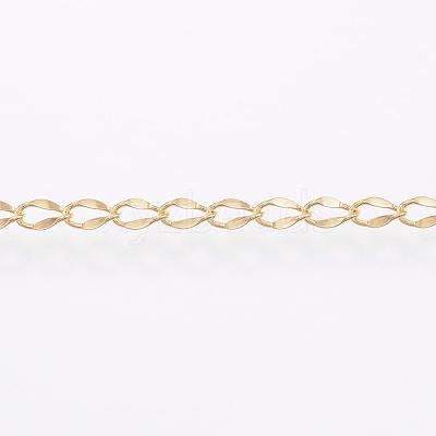Handmade Ion Plating(IP) 304 Stainless Steel Twisted Chain Curb Chains CHS-H007-57B-1