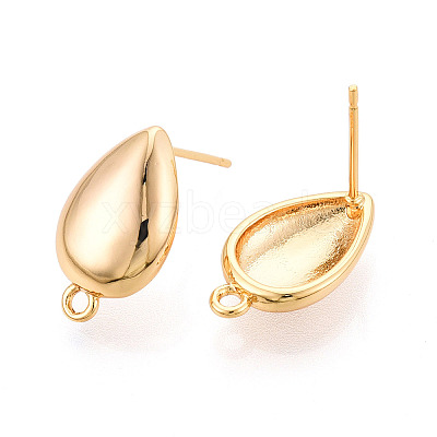 Brass Stud Earring Findings X1-KK-N263-16G-1