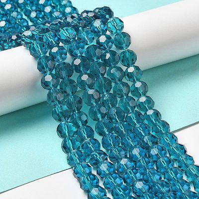 Transparent Glass Beads EGLA-A035-T10mm-D12-1