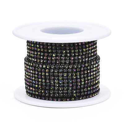 Electrophoresis Iron Rhinestone Strass Chains CHC-Q009-SS8.5-B10-1