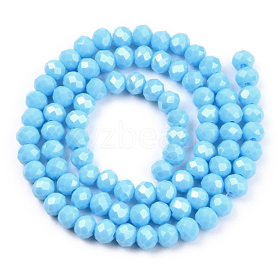 Electroplate Glass Beads Strands EGLA-A034-P2mm-A06-1
