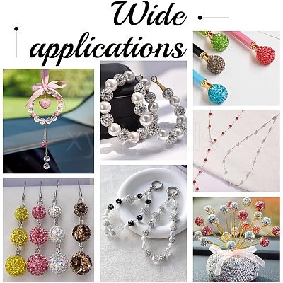 100Pcs Pave Disco Ball Beads FIND-PH0022-10-1