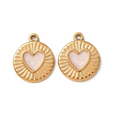 304 Stainless Steel Enamel Pendants SA-CBAD609-09G-02-1