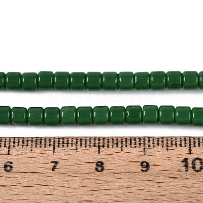Opaque Solid Color Glass Beads Strands GLAA-N065-4x4mm-C09-1