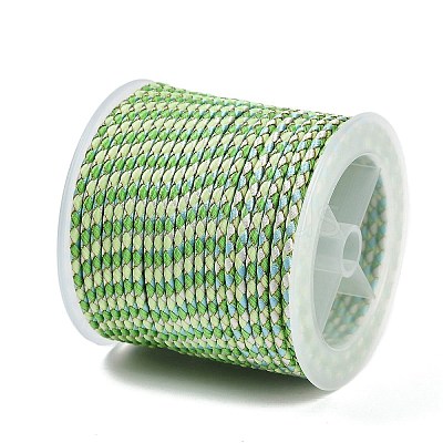 11M Polyester Braided Cord with Cotton Core & Metallic Thread OCOR-Z006-01-17-1