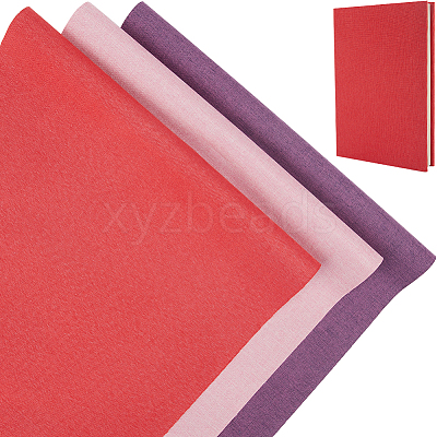 6 Sheets 3 Colors Linen Book Covers DIY-CP0010-66-1