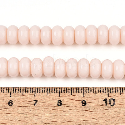 Opaque Spray Painted Glass Beads X-GLAA-ZX008-8mm-18H-1