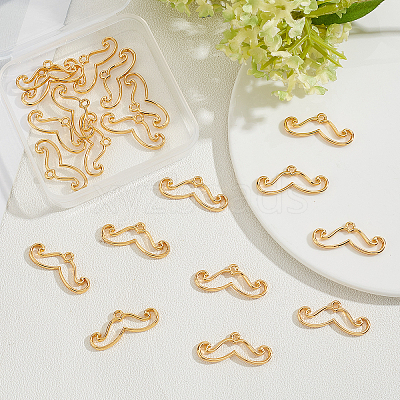 20Pcs Beard Alloy Small Handmade Pendant FIND-OC0001-52-1