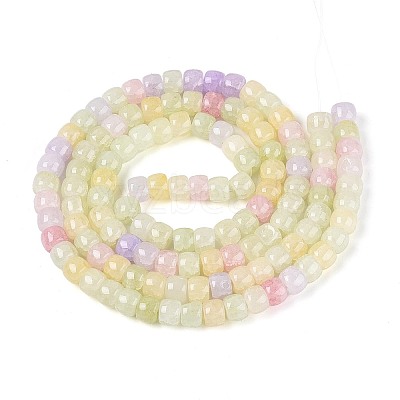 Baking Paint Crackle Glass Beads Strands DGLA-N019-02A-05-1