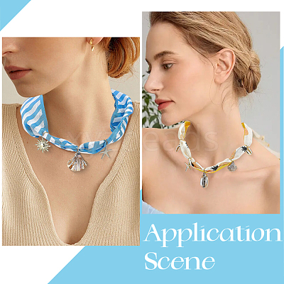 DIY Silk Scarf Necklace Making Kits DIY-BM0002-52-1