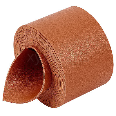2M Flat Double Face Lychee Pattern Imitation Leather Band LC-WH0010-01C-04-1
