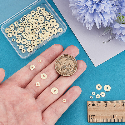 6 Styles Brass Spacer Beads KK-PH0013-70G-1