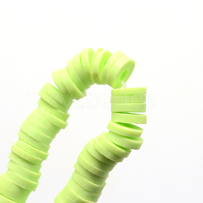Handmade Polymer Clay Beads X-CLAY-R067-6.0mm-24-1