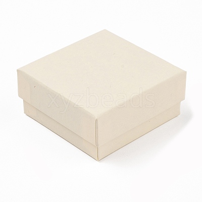 Cardboard Paper Jewelry Storage Boxes with Sponge CON-P023-01B-02-1