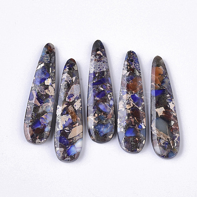 Synthetic Regalite/Imperial Jasper/Sea Sediment Jasper Pendants G-S366-006B-1