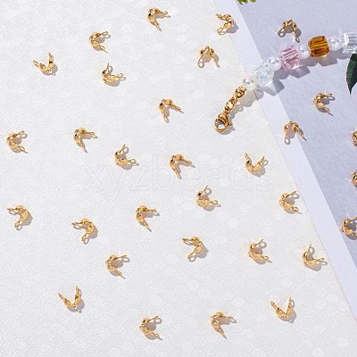 Brass Bead Tips X-KK-N0070-03G-1