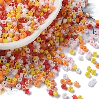 Baking Paint Glass Seed Beads X-SEED-S042-05A-07-1