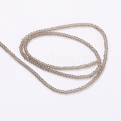 Transparent Glass Beads Strands X-GLAA-R135-2mm-15-1