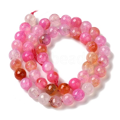 Dyed & Heated Natural Dragon Veins Agate Beads Strands G-P539-A01-02-1