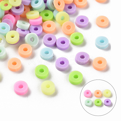 Handmade Polymer Clay Beads X-CLAY-T019-03C-1