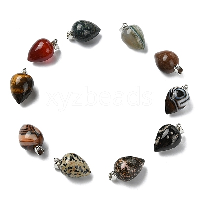 Natural & Synthetic Mixed Stone Pendants GG-K002-13-1