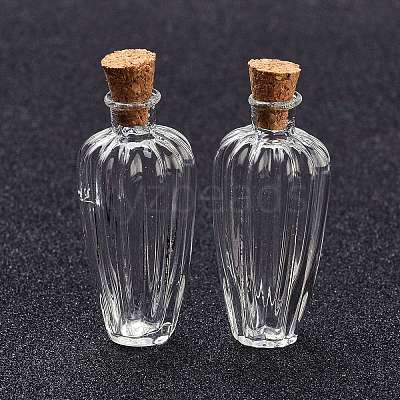 Glass Cork Bottles LS-AJEW-O032-05C-1