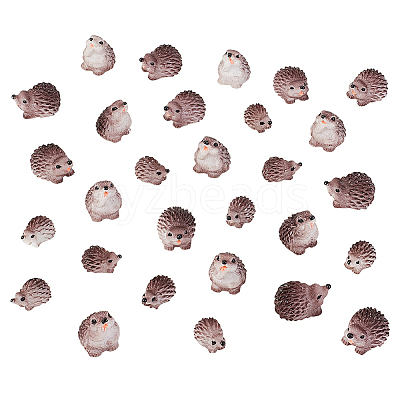30Pcs 3 Style Resin Hedgehog Display Decorations DJEW-GA0001-46-1