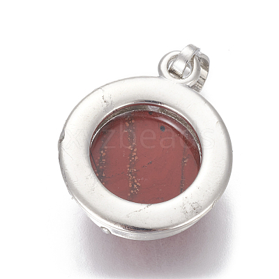 Natural Red Jasper Pendants G-L512-B16-1