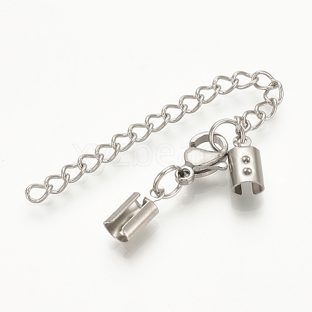 Tarnish Resistant 304 Stainless Steel Chain Extender LS-X-STAS-S076-89-1