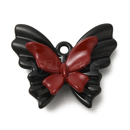 Red and Black Double Screen Alloy Pendants FIND-Z067-01B-02-1