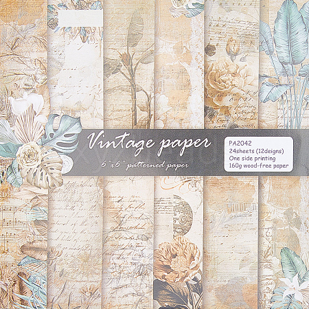 24Pcs 12 Styles Scrapbook Paper Pads DIY-WH0028-48A-1