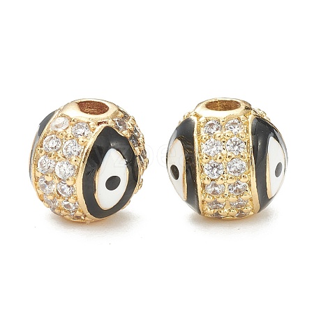 Brass Micro Pave Cubic Zirconia Charms X-ZIRC-A019-16G-A05-1