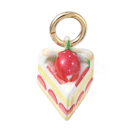 Spray Painted Brass Charms KK-CBAEB58-02C-1