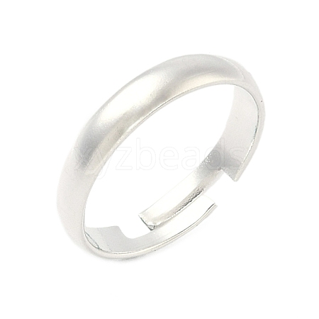 Adjustable Brass Finger Rings Components KK-K414-09S-1