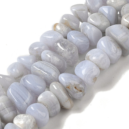 Natural Blue Lace Agate Beads Strands G-NH0017-C02-01-1