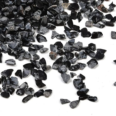 Natural Snowflake Obsidian Beads X-G-U032-A08-1